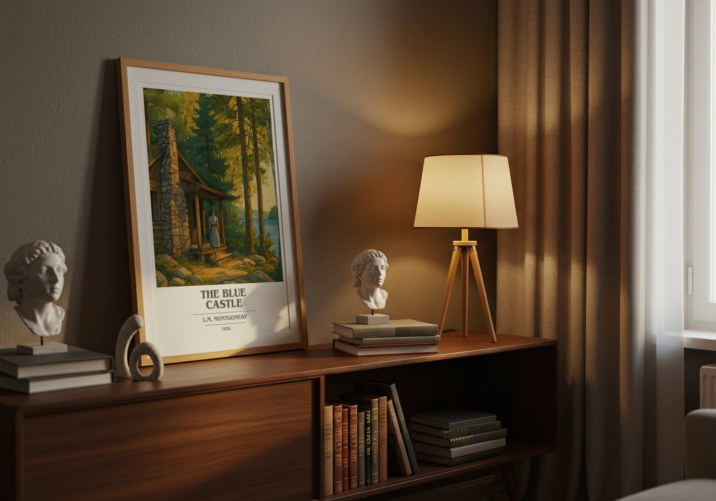 The Blue Castle book cover book poster framed on wall – romance wall art
