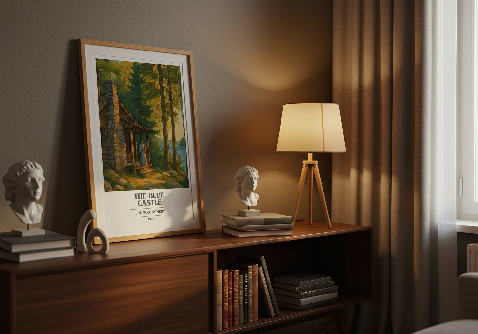The Blue Castle book cover book poster framed on wall – romance wall art