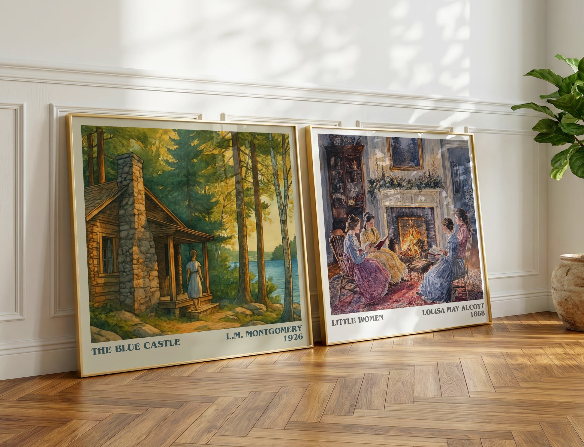 The Blue Castle literary print on bookshelf – L.M. Montgomery fan gift