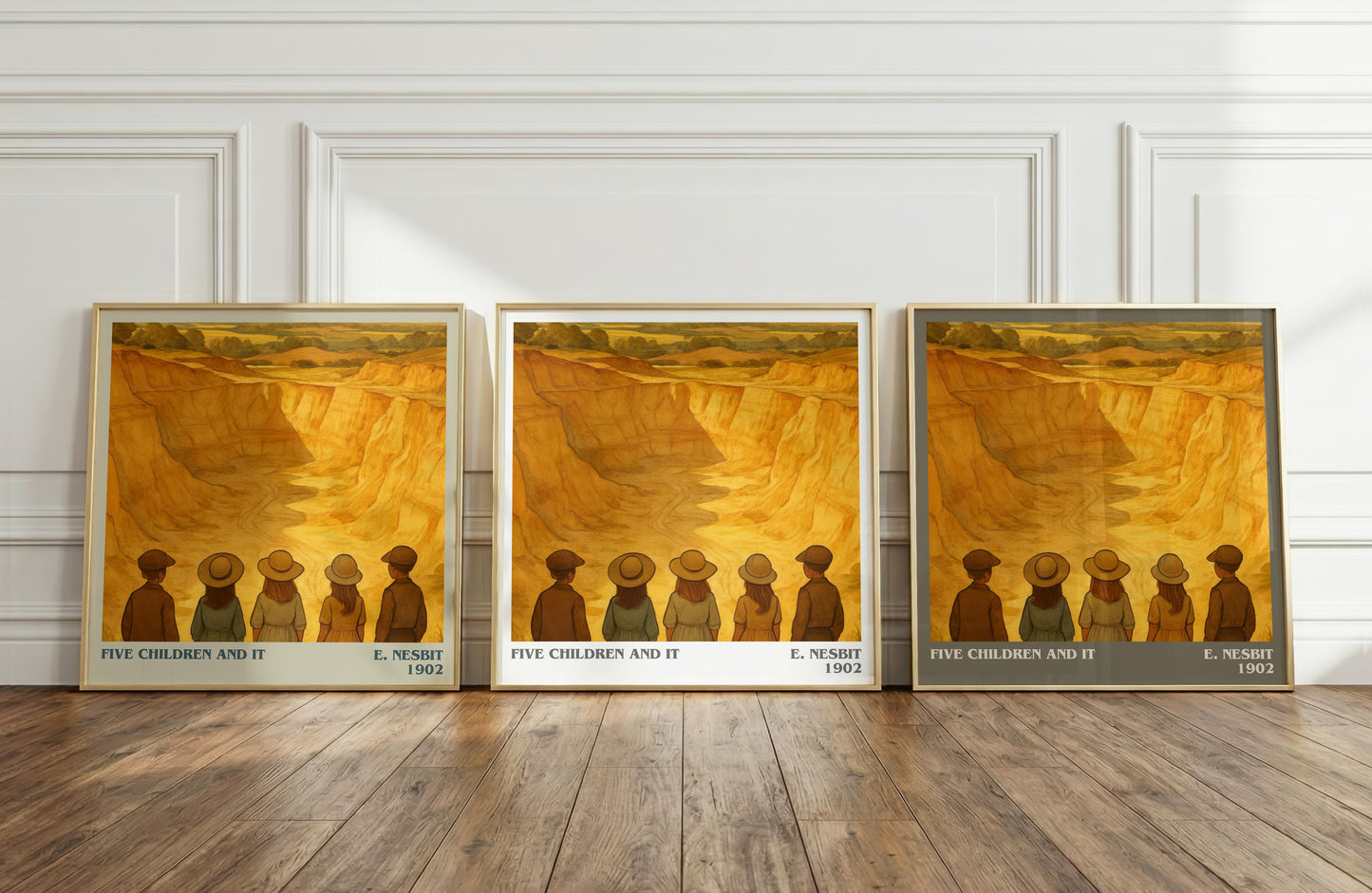 Five Children And It literary art print colour and style options – E. Nesbit book art