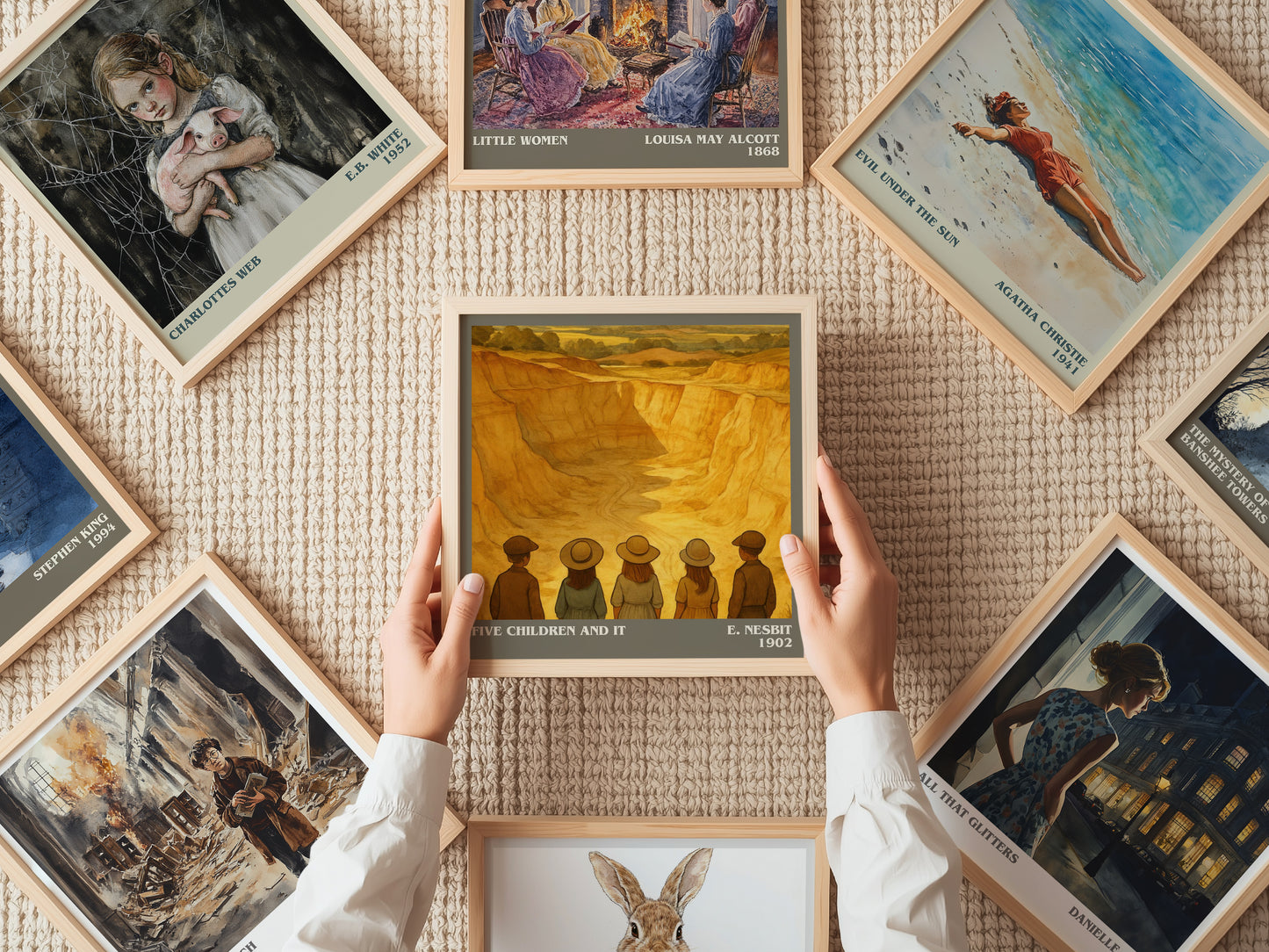 Five Children And It literary book poster framed on wall – childrens wall art