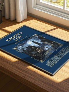 Salem's Lot Minimalist Book Poster by Stephen King – print on a sunlit desk