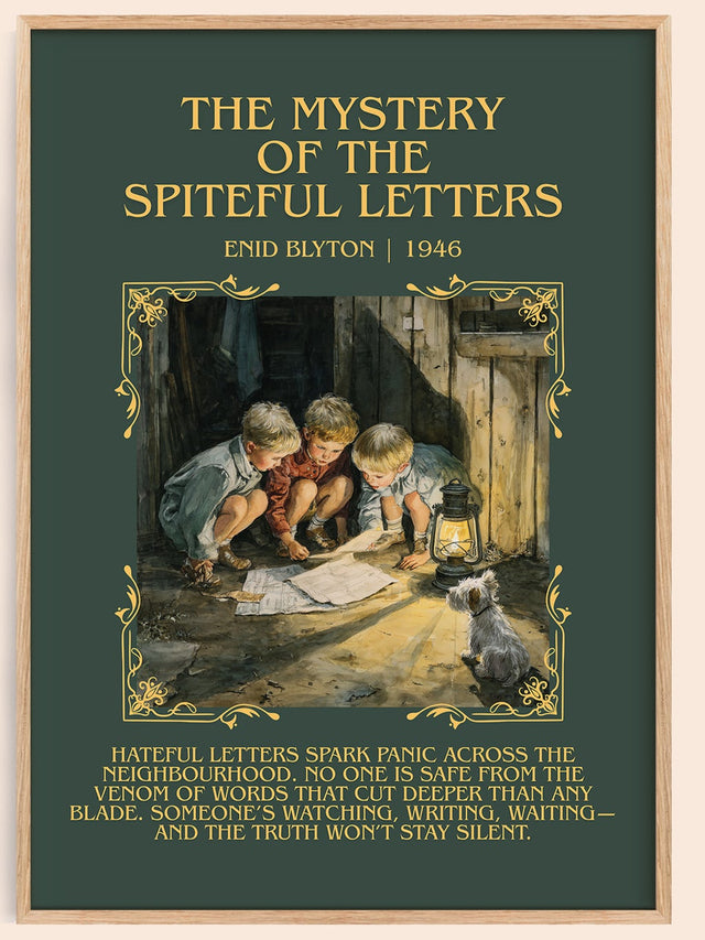 Mystery Of The Spiteful Letters Minimalist Book Poster by Enid Blyton
