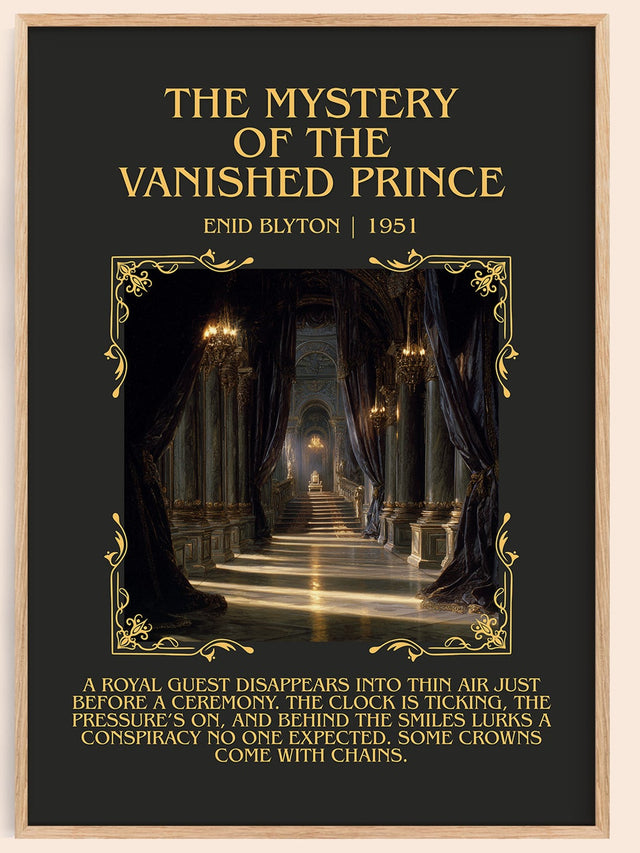 Mystery of the Vanished Prince Minimalist Book Poster by Enid Blyton