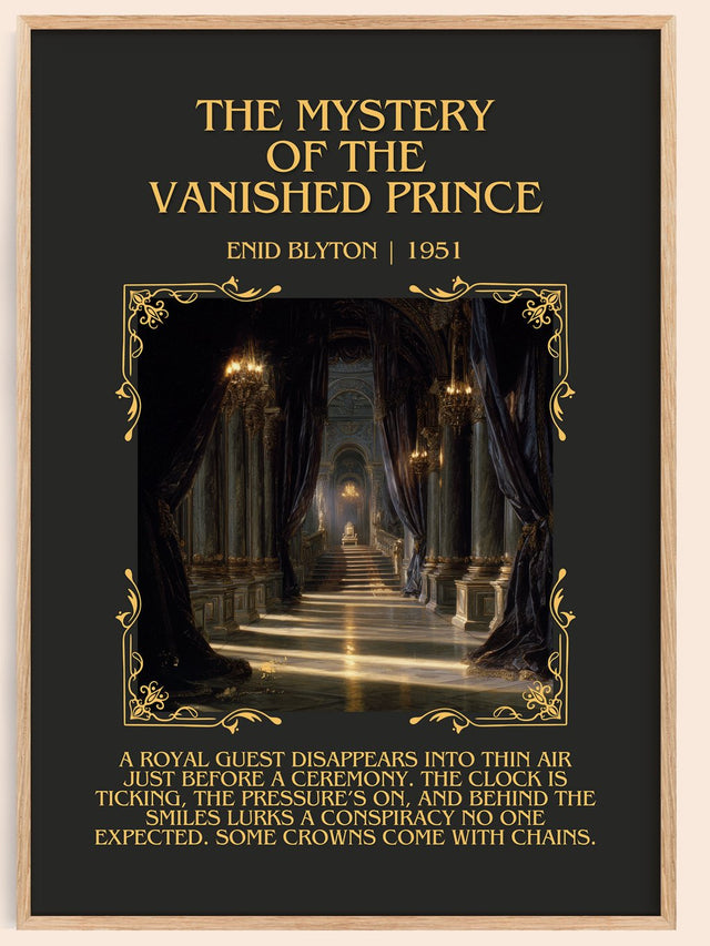 Mystery of the Vanished Prince Minimalist Book Poster by Enid Blyton