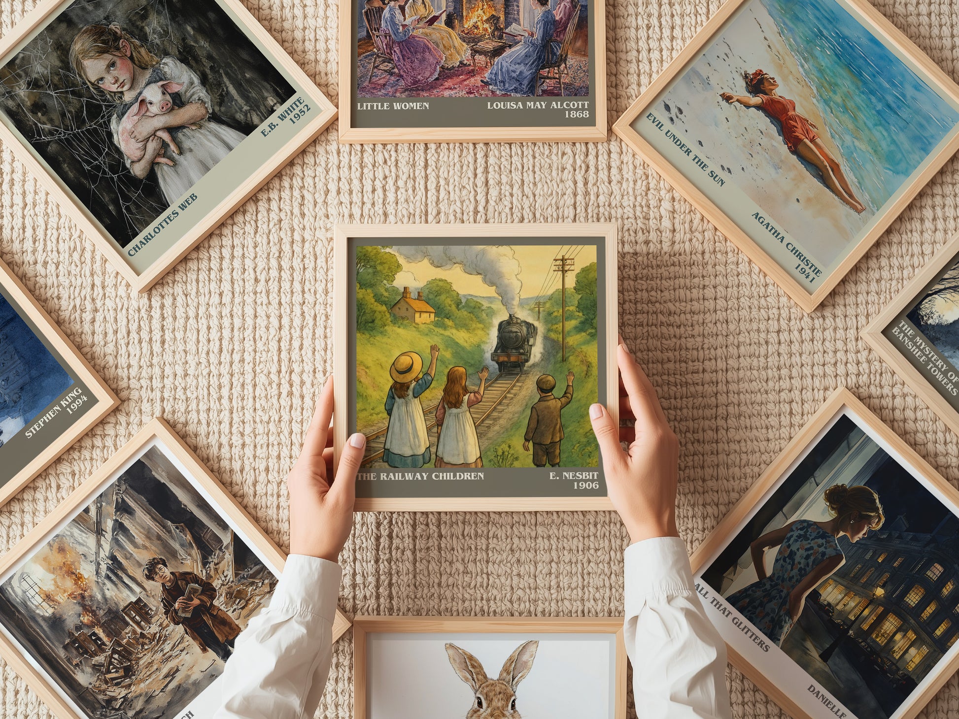 The Railway Children literary book poster framed on wall – childrens wall art