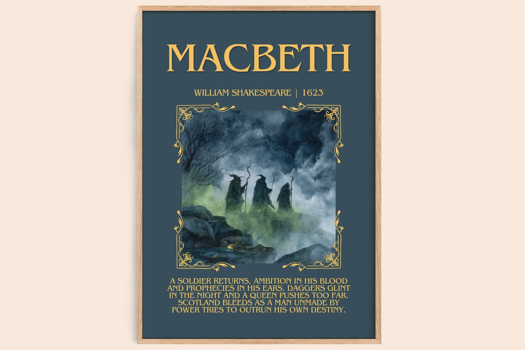 Macbeth Minimalist Book Poster by William Shakespeare