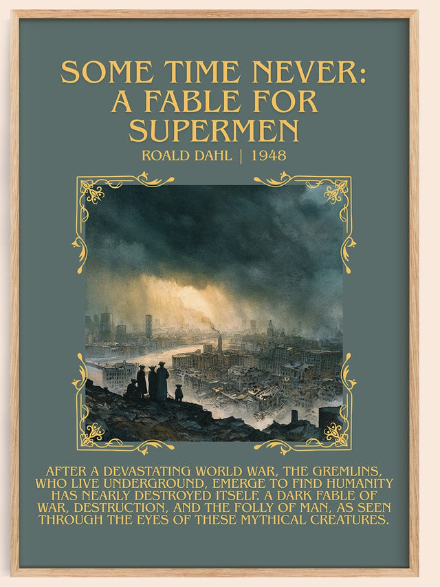 Some Time Never: A Fable for Supermen Minimalist Book Poster – R. Dahl