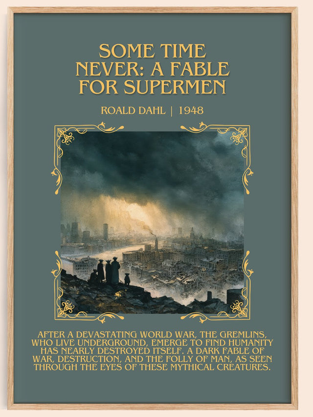 Some Time Never: A Fable for Supermen Minimalist Book Poster – R. Dahl