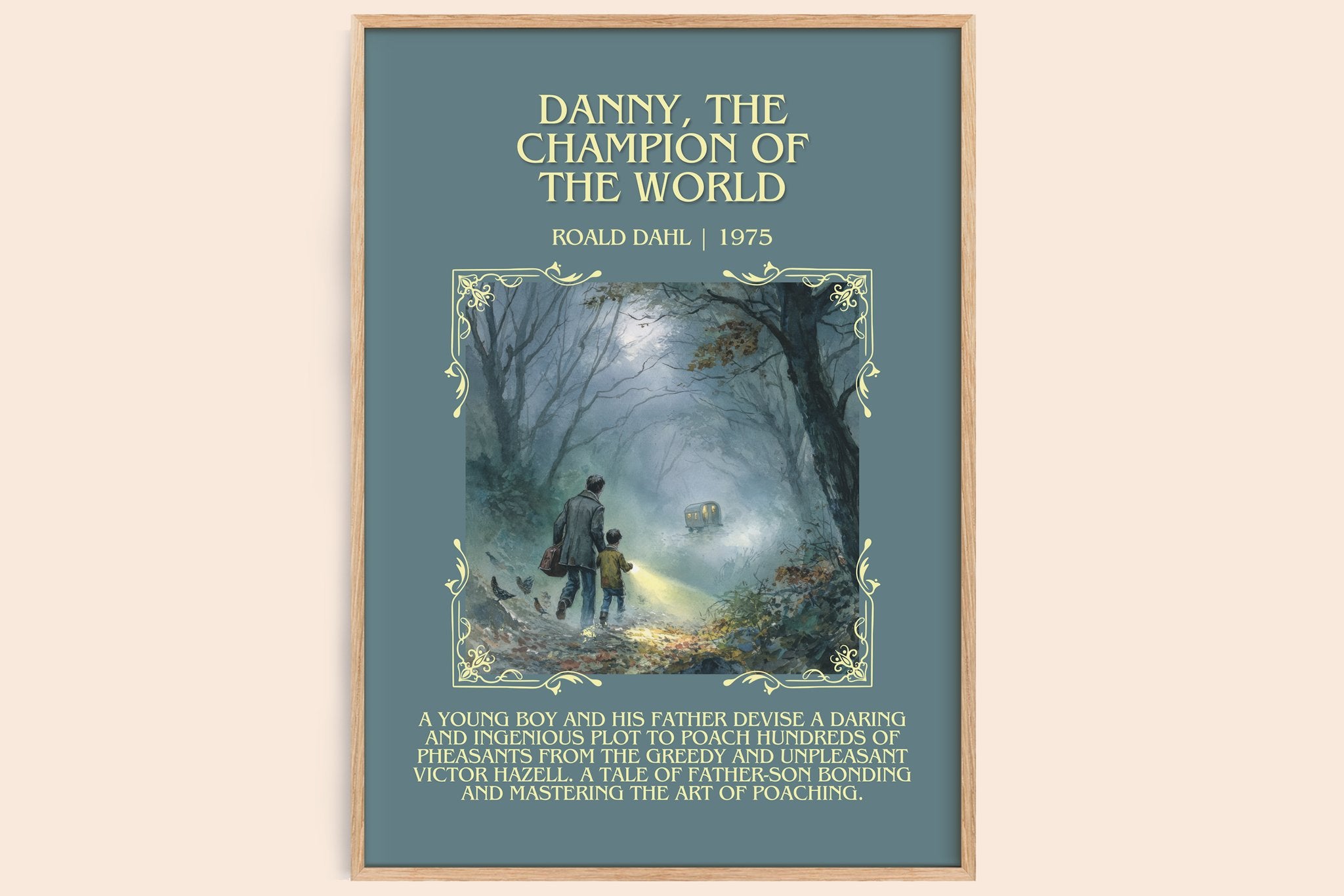 Danny, The Champion Of The World Minimalist Book Poster by Roald Dahl