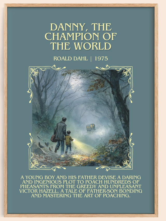 Danny, The Champion Of The World Minimalist Book Poster by Roald Dahl