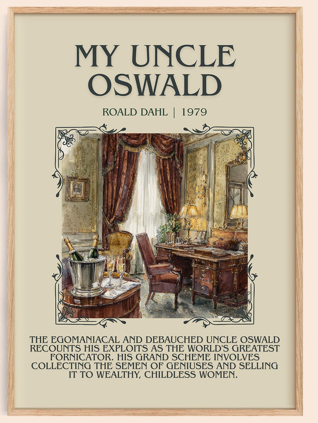 My Uncle Oswald Minimalist Book Poster by Roald Dahl