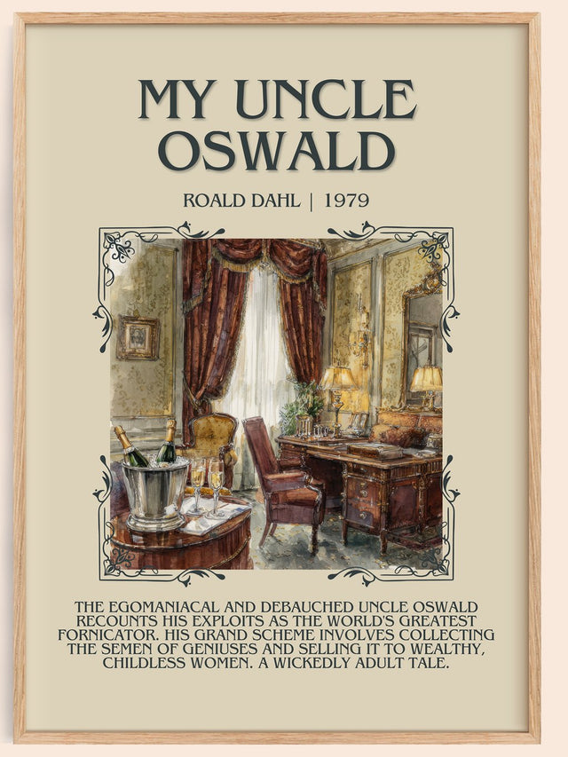 My Uncle Oswald Minimalist Book Poster by Roald Dahl