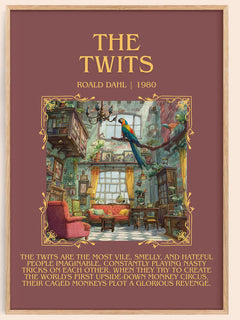 The Twits Minimalist Book Poster by Roald Dahl