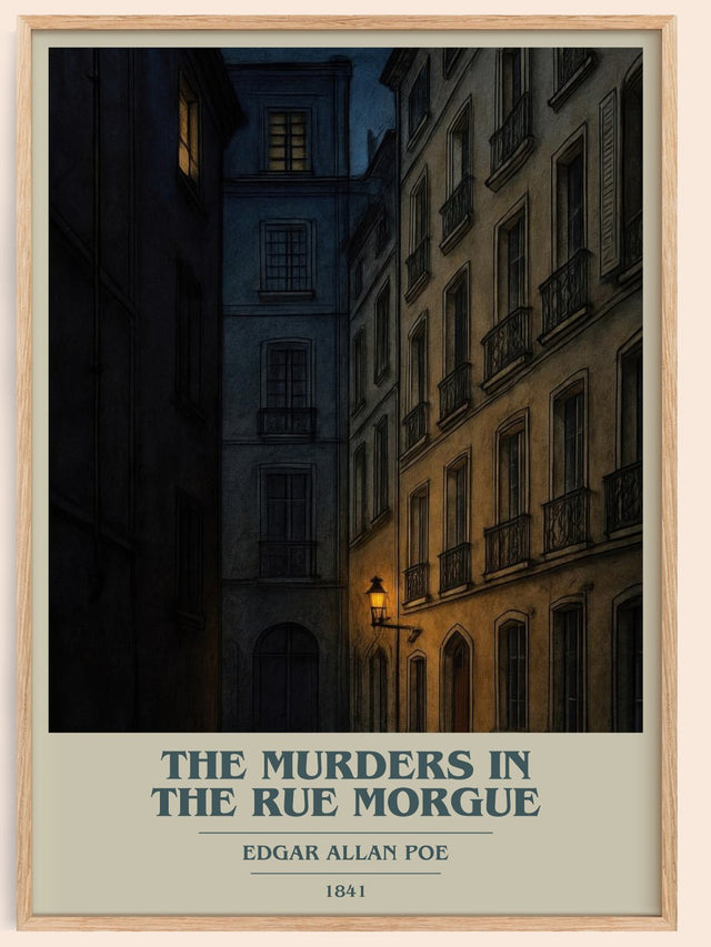 The Murders In The Rue Morgue Book Cover Poster by Edgar Allan Poe