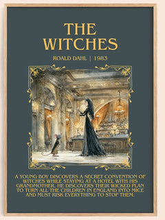 The Witches Minimalist Book Poster by Roald Dahl