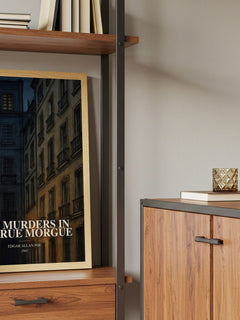 The Murders In The Rue Morgue book watercolour illustration paper finish options – matte satin gloss