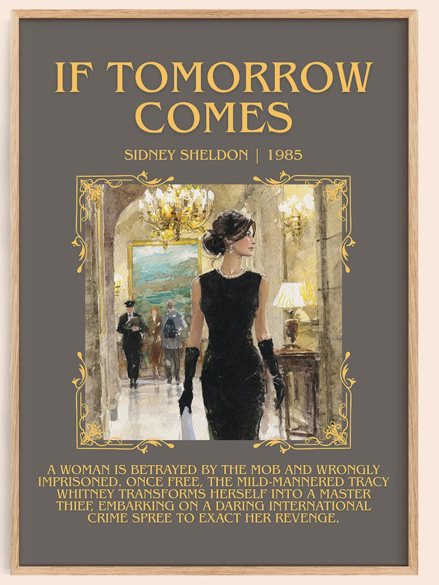 If Tomorrow Comes Minimalist Book Poster by Sidney Sheldon