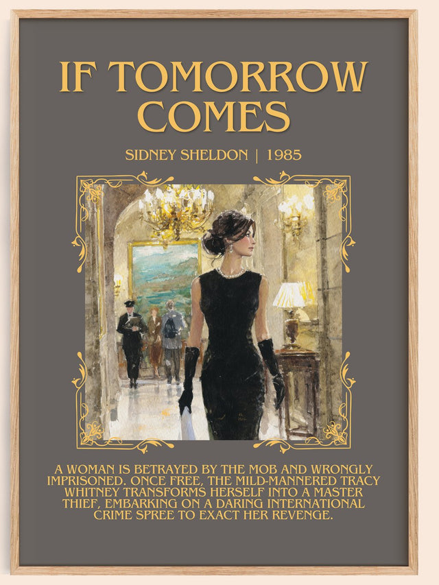 If Tomorrow Comes Minimalist Book Poster by Sidney Sheldon