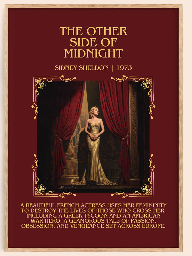 The Other Side of Midnight Minimalist Book Poster by Sidney Sheldon