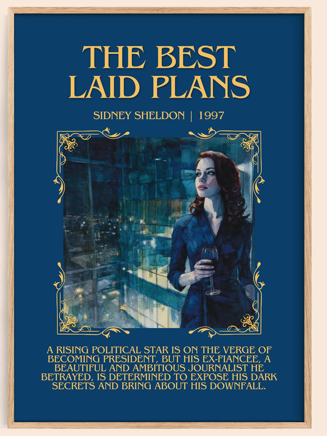 The Best Laid Plans Minimalist Book Poster by Sidney Sheldon