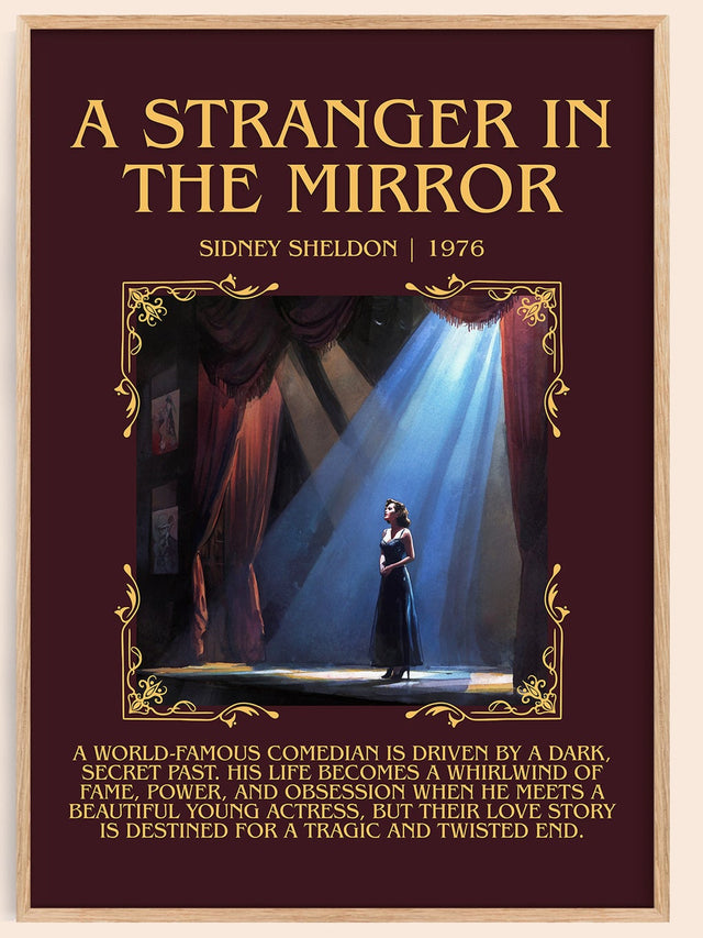A Stranger in the Mirror Minimalist Book Poster by Sidney Sheldon