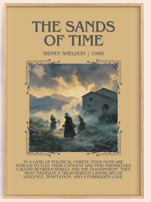 The Sands of Time Minimalist Book Poster by Sidney Sheldon