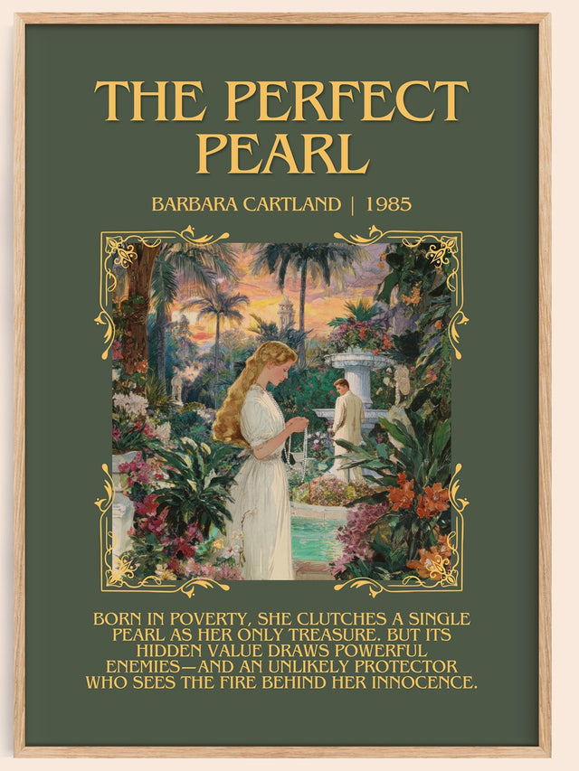 The Perfect Pearl Minimalist Book Poster by Barbara Cartland