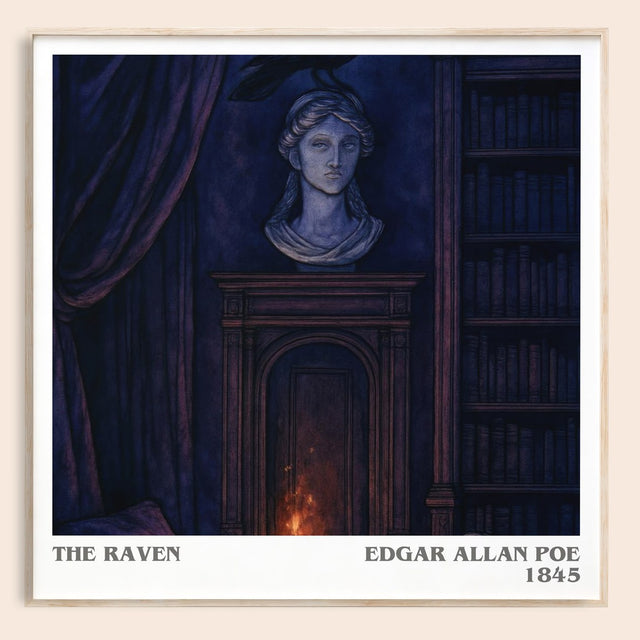 The Raven Literary Art Print by Edgar Allan Poe