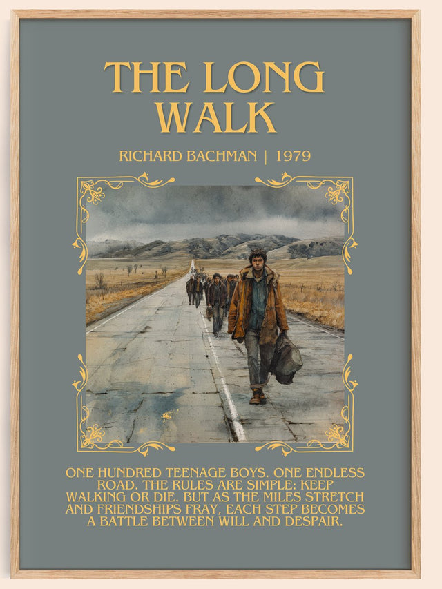 The Long Walk Minimalist Book Poster by Richard Bachman
