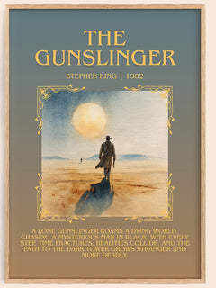 The Gunslinger Minimalist Book Poster by Stephen King