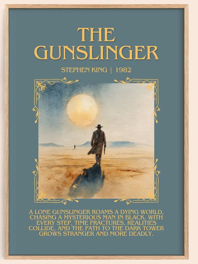 The Gunslinger Minimalist Book Poster by Stephen King
