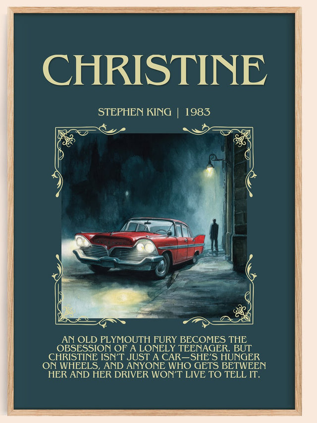 Christine Minimalist Book Poster by Stephen King