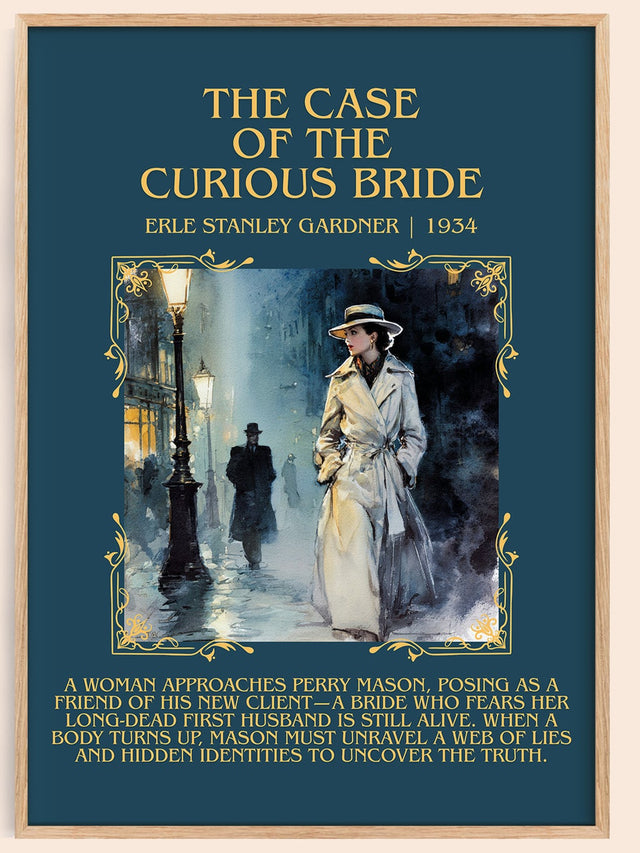 Case of the Curious Bride Minimalist Book Poster by E. Gardner