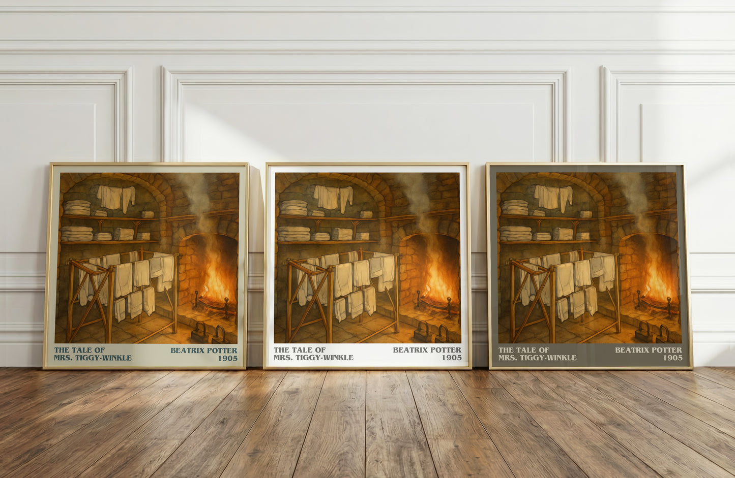 The Tale Of Mrs. Tiggy-Winkle literary art print colour and style options – Beatrix Potter book art