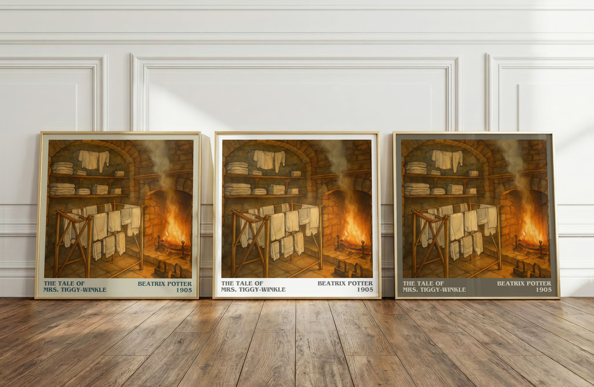 The Tale Of Mrs. Tiggy-Winkle literary art print colour and style options – Beatrix Potter book art