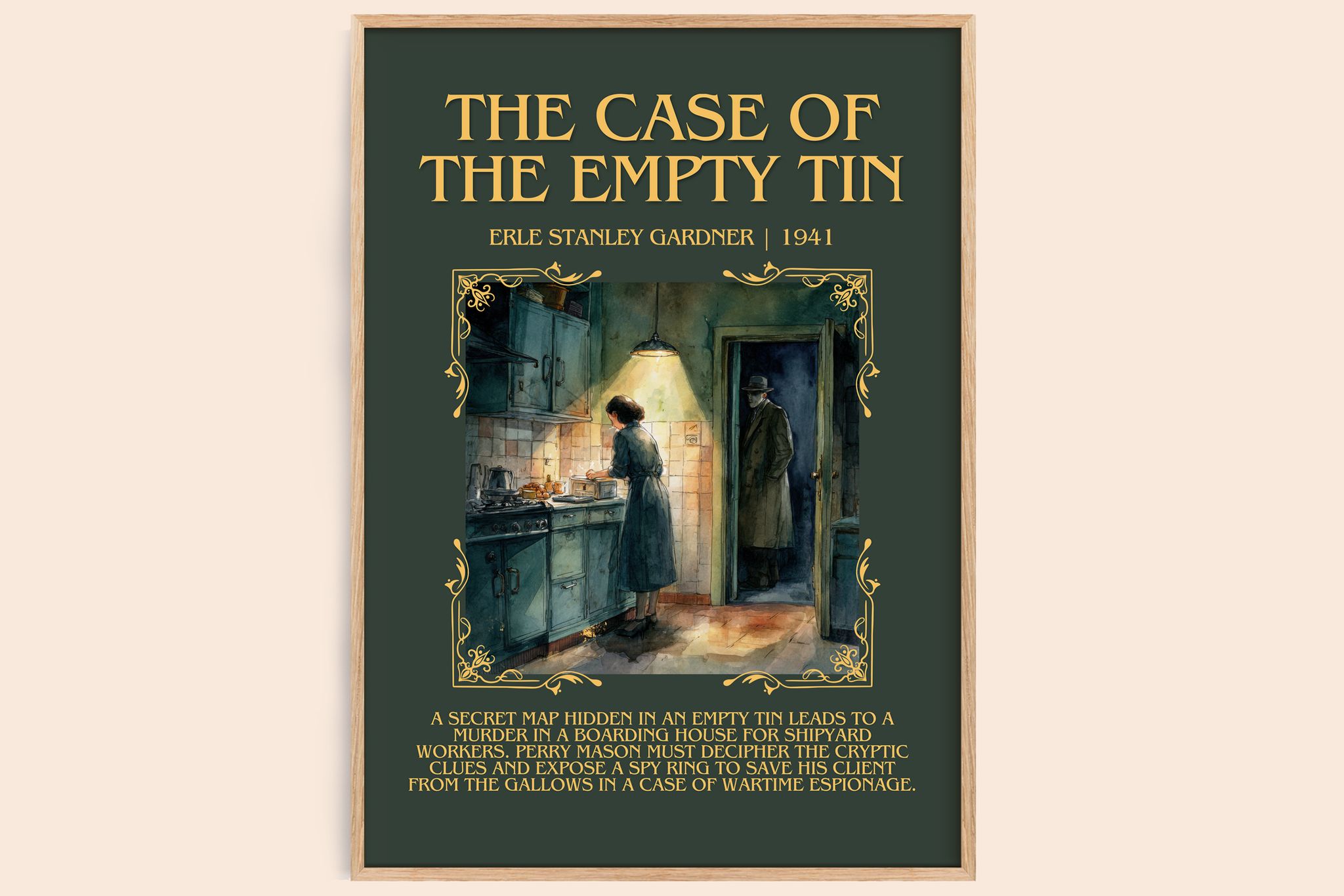 Case of the Empty Tin Minimalist Book Poster by Erle Stanley Gardner