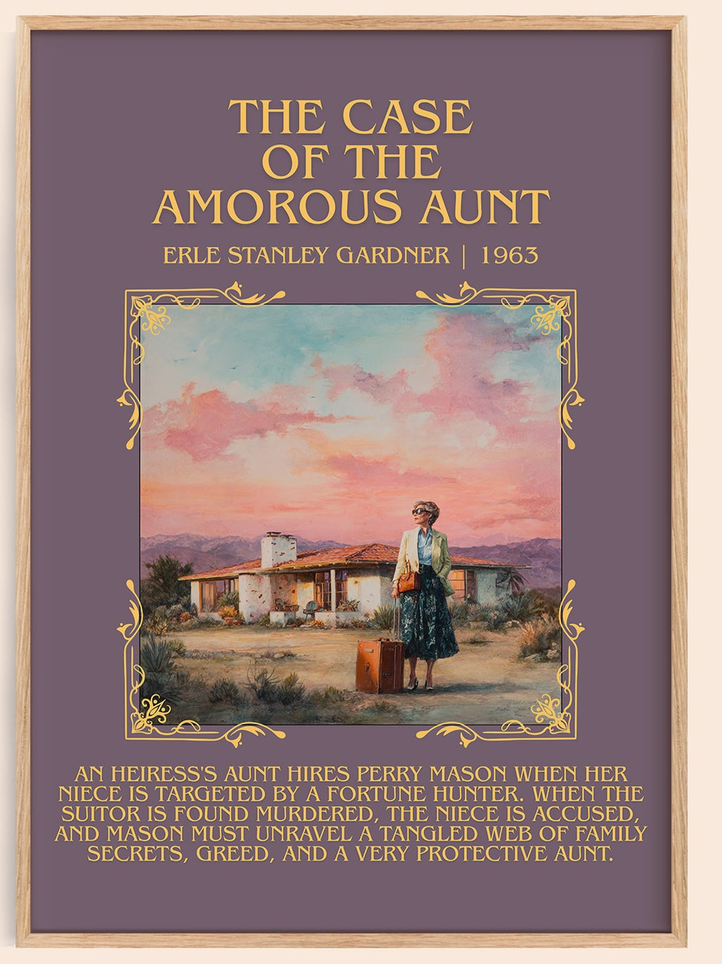 Case of the Amorous Aunt Minimalist Book Poster by E. Gardner