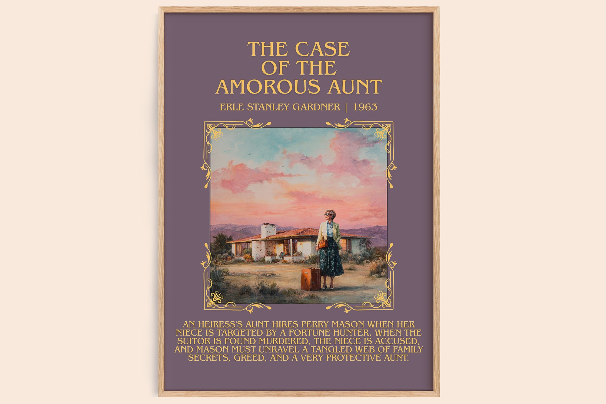 Case of the Amorous Aunt Minimalist Book Poster by E. Gardner