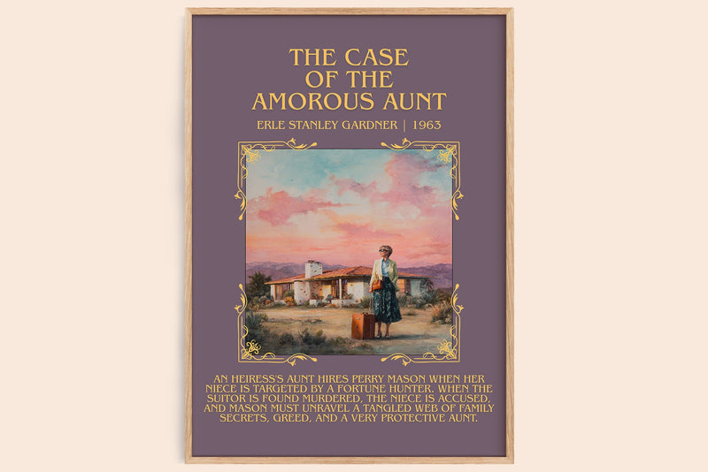 Case of the Amorous Aunt Minimalist Book Poster by E. Gardner