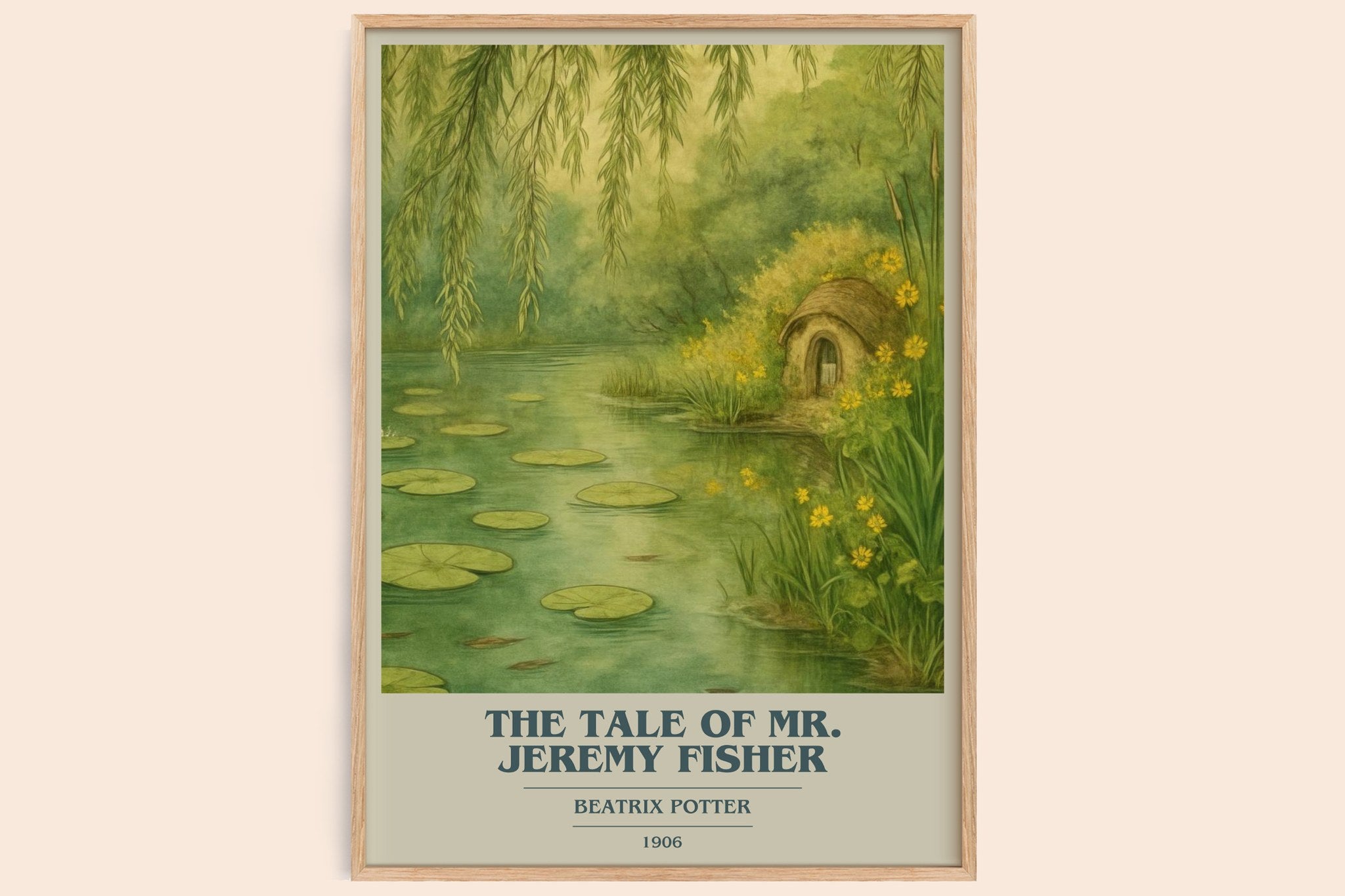 The Tale Of Mr. Jeremy Fisher Book Cover Poster by Beatrix Potter