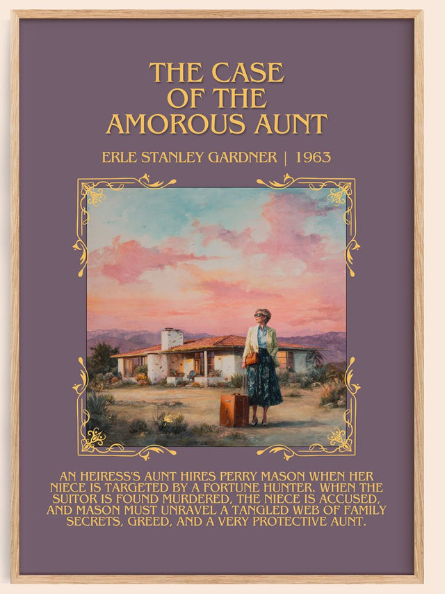Case of the Amorous Aunt Minimalist Book Poster by E. Gardner
