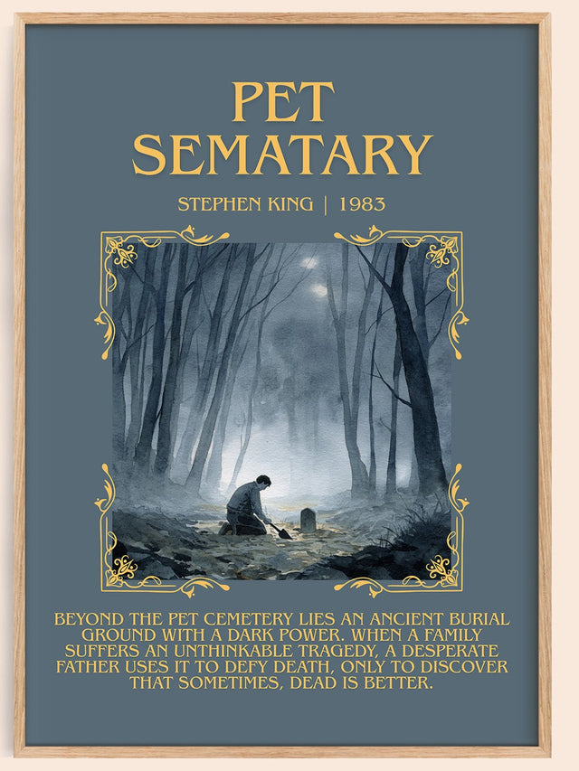Pet Sematary Minimalist Book Poster by Stephen King