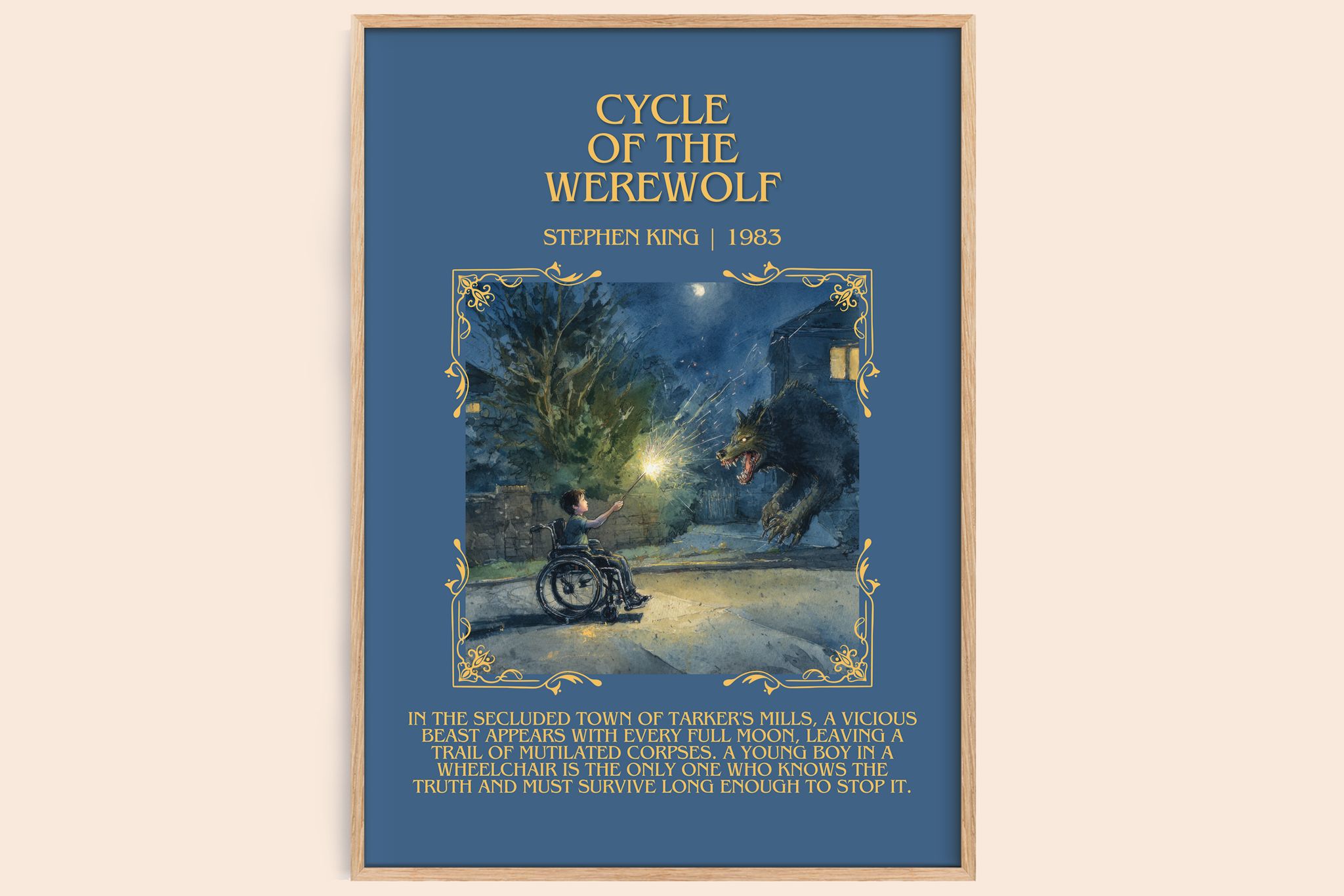 Cycle of the Werewolf Minimalist Book Poster by Stephen King