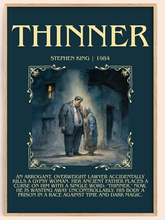 Thinner Minimalist Book Poster by Stephen King