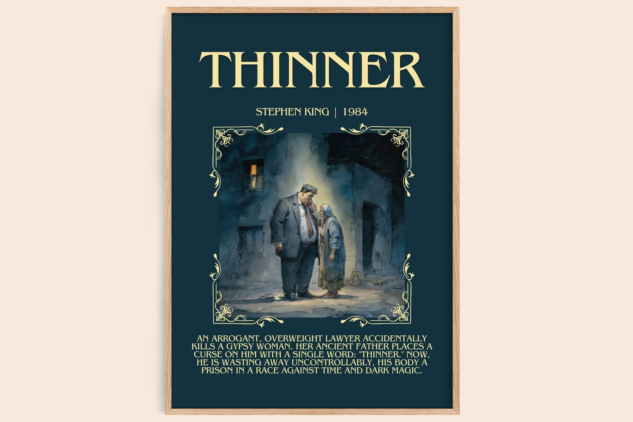 Thinner Minimalist Book Poster by Stephen King