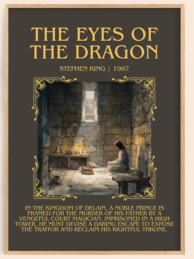 The Eyes Of The Dragon Minimalist Book Poster by Stephen King