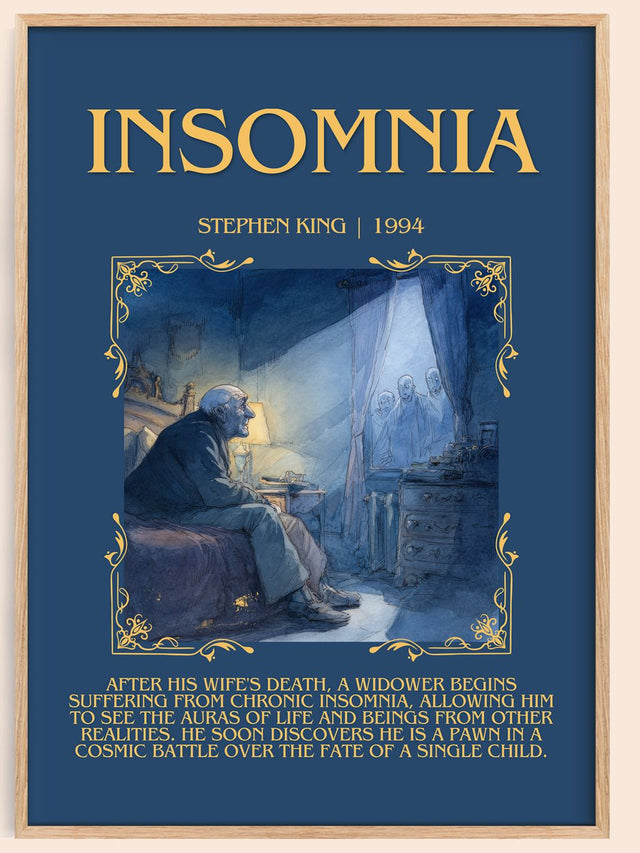 Insomnia Minimalist Book Poster by Stephen King
