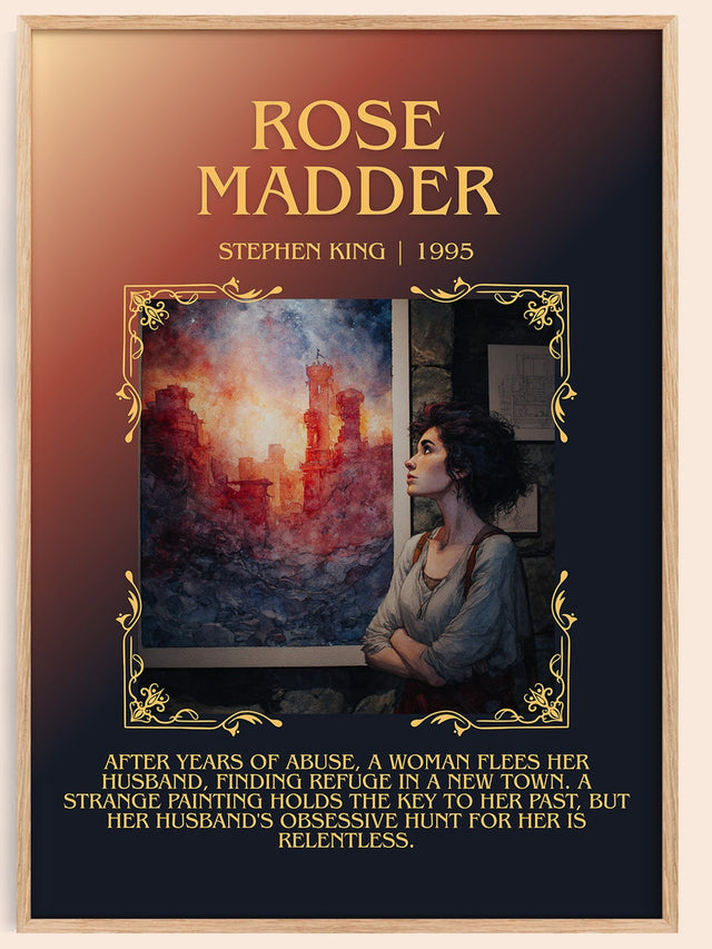 Rose Madder Minimalist Book Poster by Stephen King