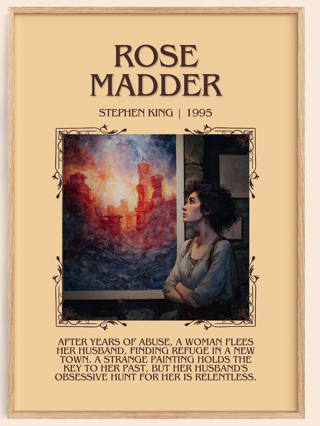 Rose Madder Minimalist Book Poster by Stephen King